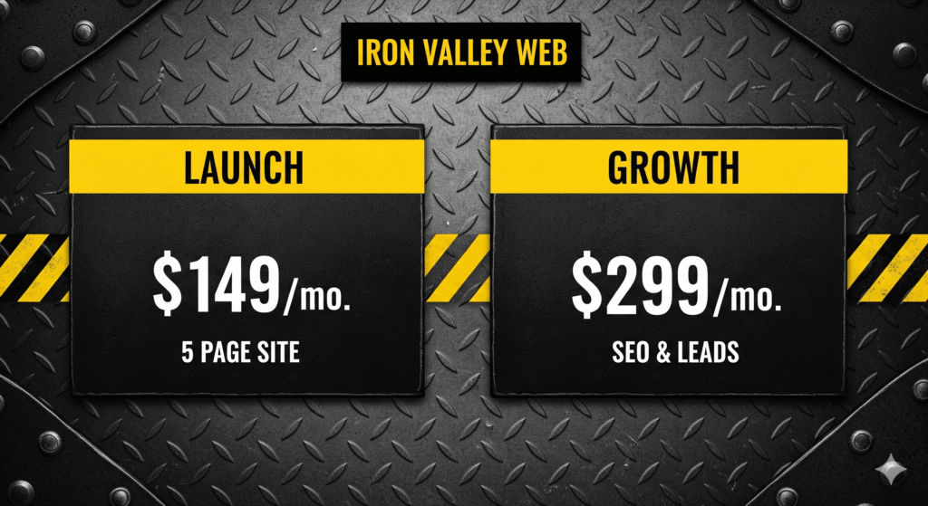 ironvalleyweb sale